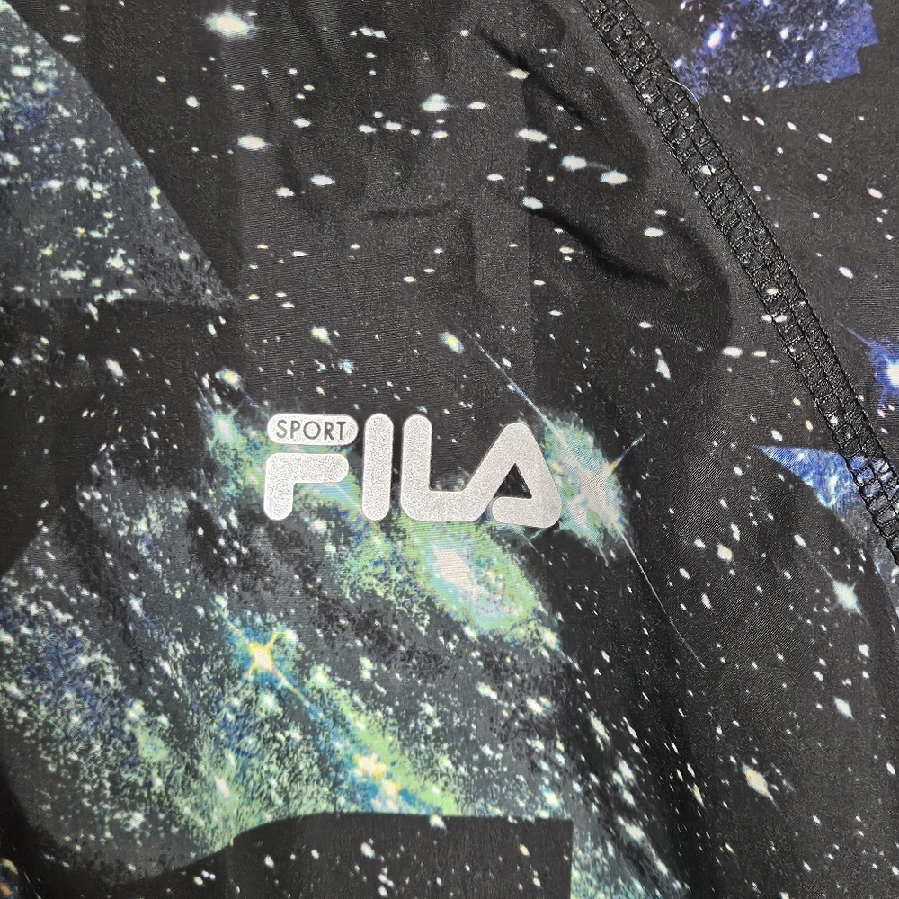 FILA Sport Galaxy Windbreaker with Mesh Bottom Size Large *zipper is broken - Picture 6 of 16